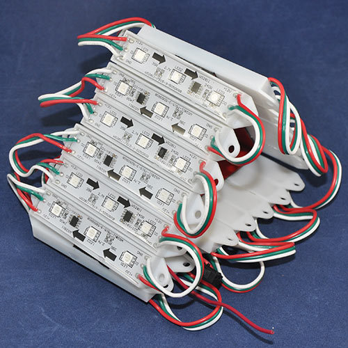 DC12V WS2811 0.72W Waterproof 5050SMD Plastic 3 Super Bright LEDs Full Color Digital Programmable Individually Addressable RGB LED Pixel Modules String DC12V WS2811 0.72W Waterproof 5050SMD Plastic 3 Super Bright LEDs Full Color Digital Programmable Individually Addressable RGB LED Pixel Modules String